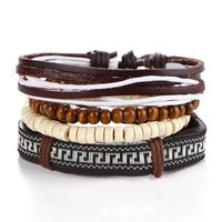 4pcs/set Multi-layer Retro Bangle Bracelet