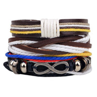 4pcs/set Multi-layer Retro Bangle Bracelet