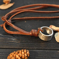 Vintage Leather Men's Necklace